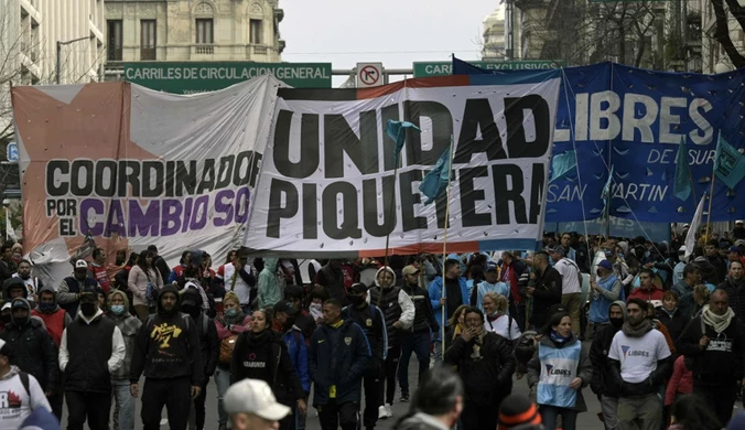 Masowe protesty w stolicy Argentyny. Strajkujący chcą podwojenia płac