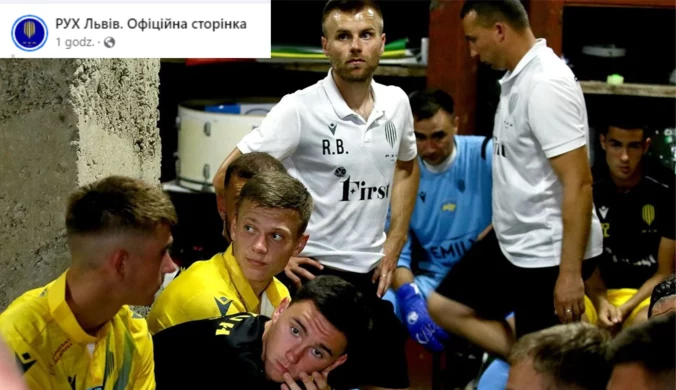 Mecz piłkarski trwał 4,5 godziny. Co chwilę biegali do schronów