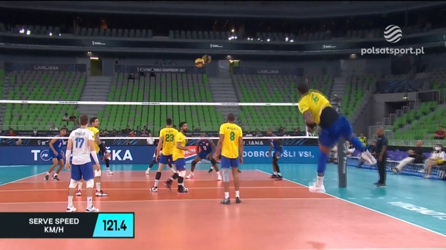 Fragmenty meczu grupy B MŚ siatkarzy 2022 Brazylia – Kuba 3:2 (31:33, 21:25, 25:16, 25:17, 18:16). 

