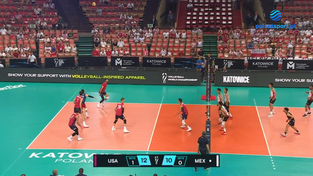 Skrót meczu MŚ w siatkówce USA – Meksyk 3:0 (25:18, 25:20, 25:12)