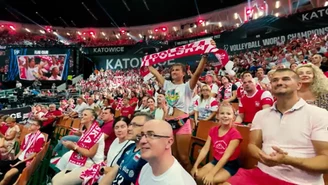"Zagrywka Pyziaka". Tak polscy kibice bawili się w Spodku!