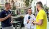 Siatkarze reprezentacji Ukrainy rozdali bilety na swoje spotkanie. WIDEO (Polsat Sport)