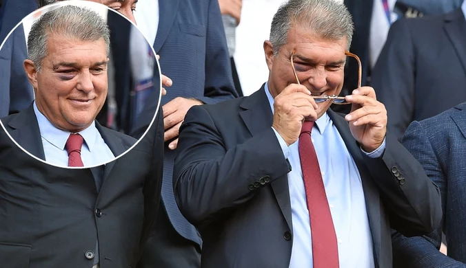Poruszenie na Camp Nou. Laporta wygląda jak bokser po nieudanej walce