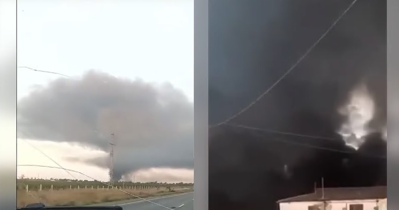 Ukraina. Krym. Płonie skład ropy naftowej Rosjan - Wydarzenia w INTERIA.PL