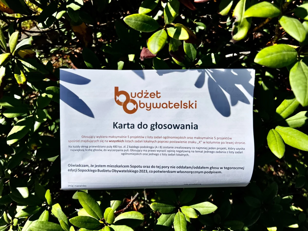 ​Jutro rusza głosowanie w związku z 11. edycją Sopockiego Budżetu Obywatelskiego. Od 5 do 19 września mieszkańcy zdecydują o tym, na co miasto wyda ponad 3,5 mln złotych. Nowością w tym roku jest młodzieżowy budżet obywatelski.