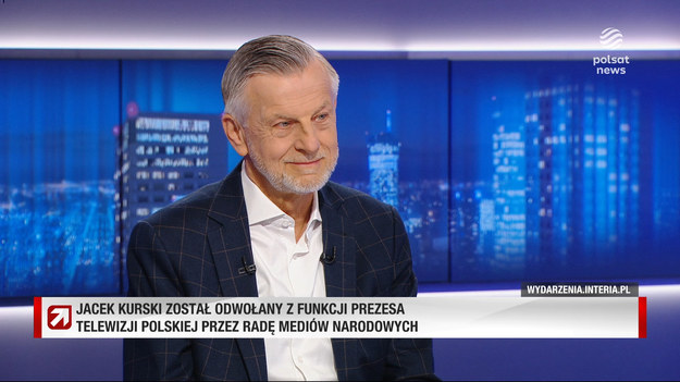 - Wszystko wskazuje na to, że Jacek Kurski nie powiedział jeszcze ostatniego słowa - komentował odwołanie prezesa TVP Andrzej Zybertowicz. Bogdan Rymanowski zapytał prezydenckiego doradcę czy wyobraża sobie, że Jacek Kurski może trafić do rządu.- Pan już jest na tyle dorosły, że obaj możemy sobie to wyobrazić - odparł w programie "Gość Wydarzeń".