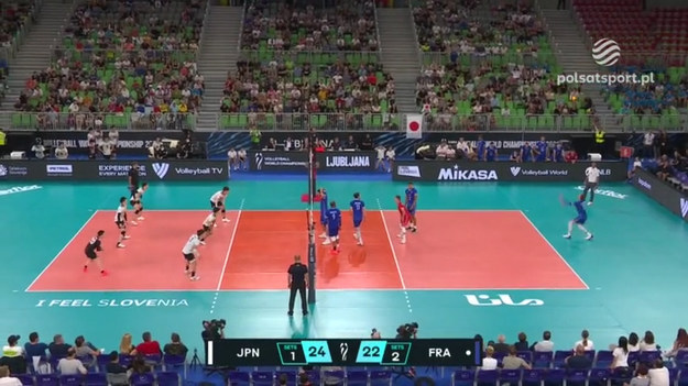 Skrót meczu MŚ siatkarzy 2022 Francja - Japonia 3:2 (25:17, 21:25, 26:24, 22:25, 18:16). 

Telewizja Polsat jest oficjalnym nadawcą tegorocznych mistrzostw świata siatkarzy w Polsce i Słowenii. Dla kibiców oznacza to, że wszystkie 52 mecze tego turnieju mogą oglądać na żywo w Polsacie Sport, Polsacie Sport Extra i Polsacie Sport News, a także online, na wielu urządzeniach w serwisie streamingowym Polsat Box Go. Skróty wszystkich meczów oraz wywiady, analizy i komentarze dostępne są także w serwisie sport.interia.pl.