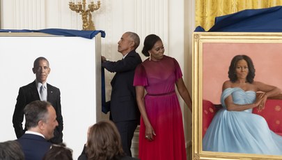 W Białym Domu odsłonięto portrety Baracka i Michelle Obamów