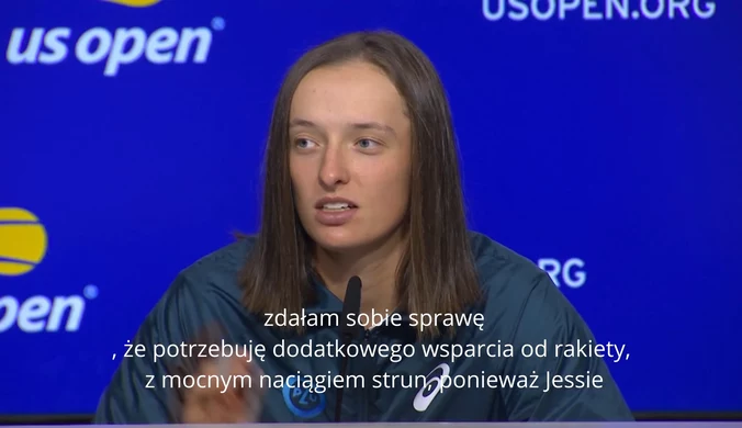 Iga Świątek odsłania kulisy boju z Amerykanką w US Open 2022. WIDEO