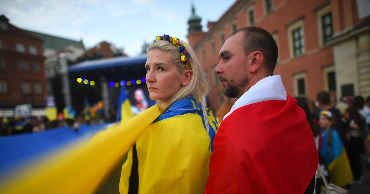 Ukraińcy w sierpniu obchodzili swoje święto narodowe. Urządzili demonstrację na Placu Zamkowym w Warszawie