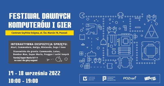 Już w najbliższy weekend w Centrum Szyfrów Enigma, wystartuje Festiwal dawnych komputerów i gier. Wstęp jest bezpłatny.