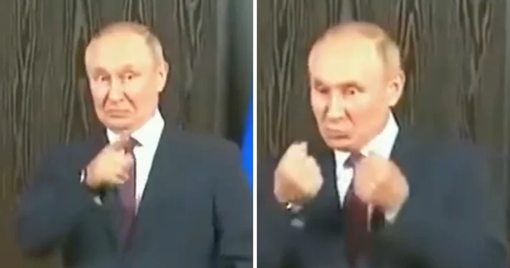 Władimir Putin wzbudza kontrowersje swoim  zachowaniem