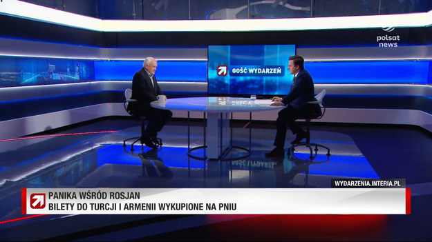 Bogdan Rymanowski zapytał Leszka Millera, czy Finlandia również powinna zamknąć granicę przed Rosjanami, czy też kraje powinny ich wpuszczać.- Oczywiście, że wpuszczać. Te działania traktujące Rosjan jednakowo, na zasadzie odpowiedzialności zbiorowej pokazują, że były niesłuszne. Jeżeli Rosjanie uciekają przed armią, nie chcą się bić na Ukrainie, to powinni mieć łatwy wjazd na Zachód - powiedział w programie "Gość Wydarzeń".