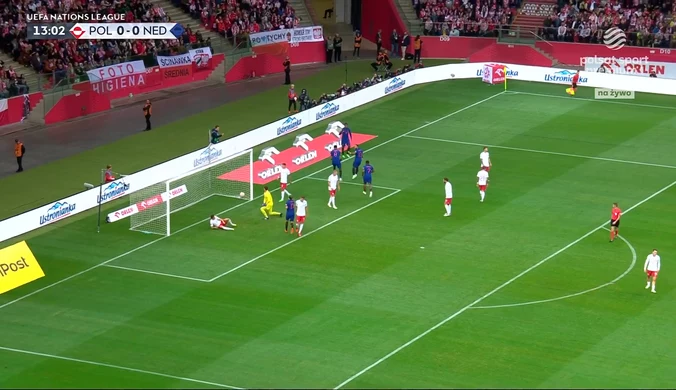Polska - Holandia gol na 0-1. WIDEO (Polsat Sport)