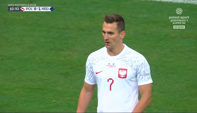 Doskonała okazja Arka Milika w meczu Polska - Holandia WIDEO (Polsat Sport) 
