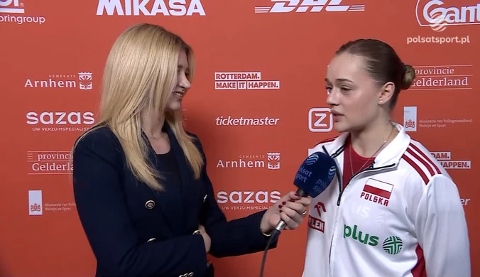 Maria Stenzel: Cieszy to, że się nie poddałyśmy. WIDEO (Polsat Sport)