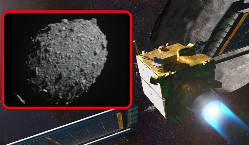 NASA poinformowała, że sonda DART zgodnie z planem uderzyła w asteroidę Dimorphos, więc pierwszy test systemu planetarnej obrony Ziemi zakończył się sukcesem. Na ocenę efektów kolizji musimy jeszcze poczekać, ale dzięki kamerze z DRACO możemy zobaczyć, jak wyglądało historyczne zderzenie.