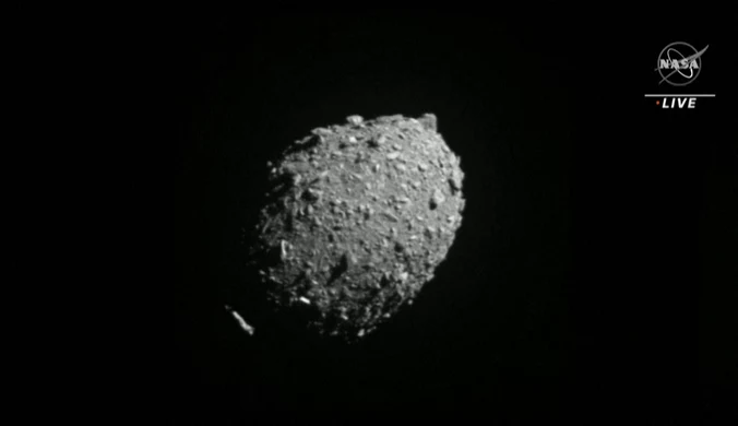 Uderzenie satelity w asteroidę. "Test obrony planetarnej zakończył się sukcesem"