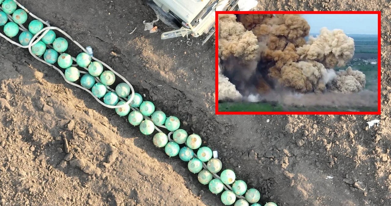 Wyjaśniła się sprawa tajemniczych seledynowych butli, które rosyjscy żołnierze zakopali w ziemi na kontrolowanym przez siebie obszarze obwodu zaporoskiego.