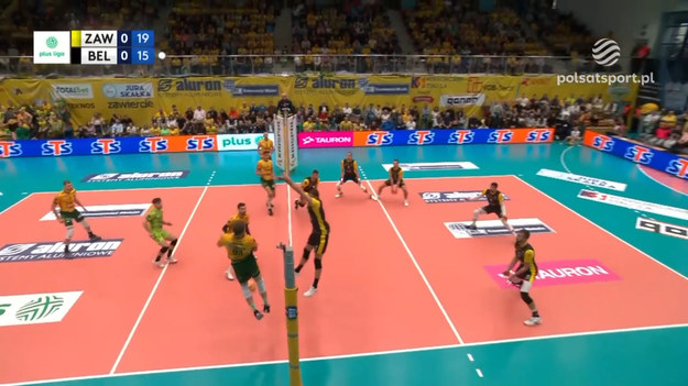 Aluron CMC Warta Zawiercie - PGE Skra Bełchatów 3:2 (25:21, 16:25, 18:25, 25:18, 15:13)