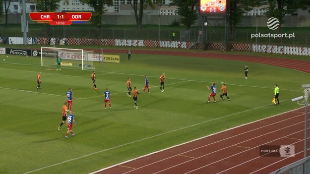 Chrobry Głogów - Odra Opole 2-2. Skrót meczu Fortuna 1 Ligi.