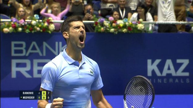 Novak Djokovic - Daniił Miedwiediew 1:1 (4:6, 7:6 i krecz Miedwiediewa)