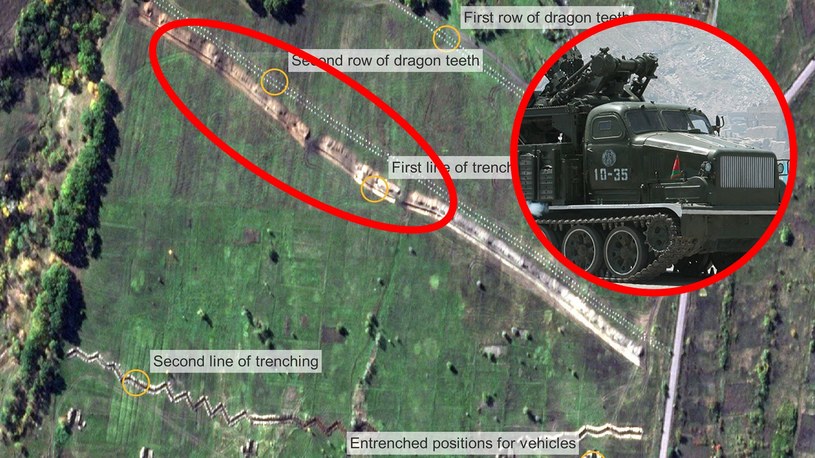 Rosyjska armia buduje gigantyczne okopy w okupowanym przez siebie obwodzie ługańskim w Ukrainie. Formacje mają wypełnić nowo zmobilizowani żołnierze i miny.