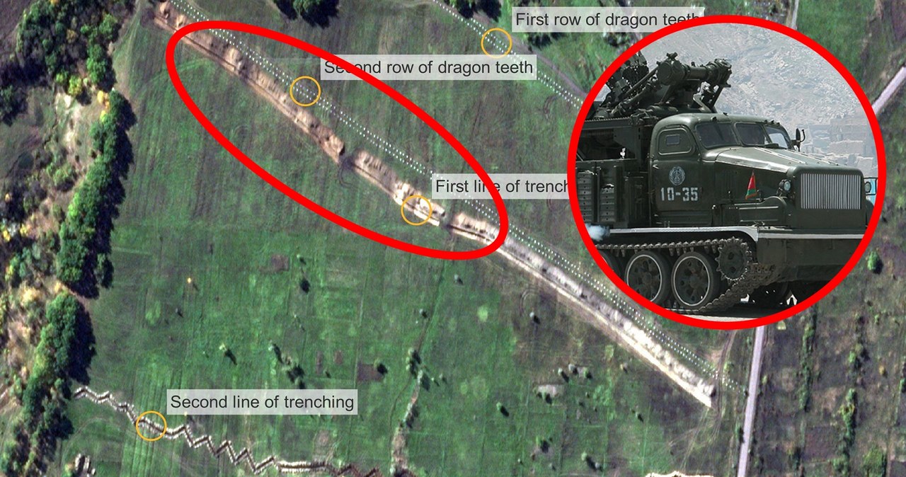 Rosyjska armia buduje gigantyczne okopy w okupowanym przez siebie obwodzie ługańskim w Ukrainie. Formacje mają wypełnić nowo zmobilizowani żołnierze i miny.