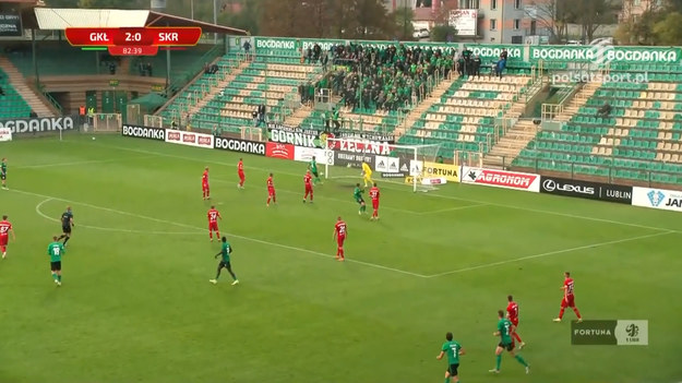 Górnik Łęczna - Skra Częstochowa 3-0. Skrót meczu Fortuna 1 Ligi.