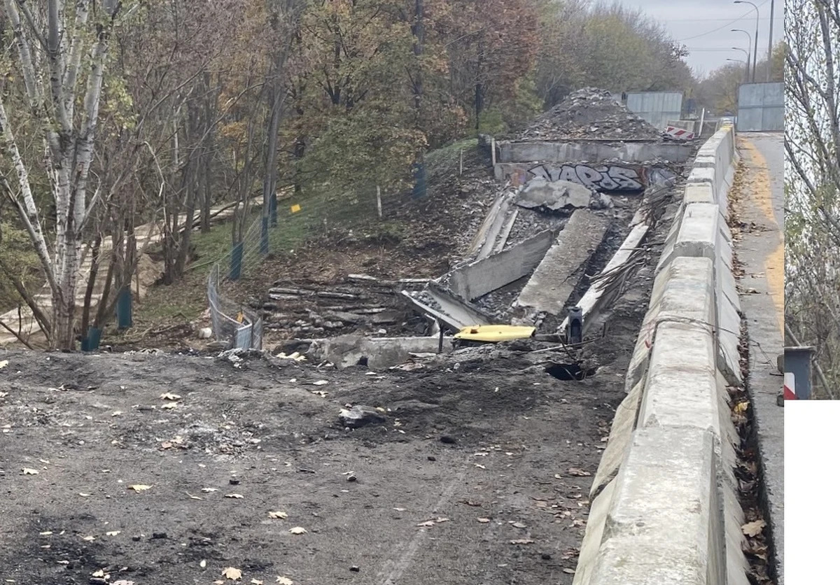 ​Jeszcze przez co najmniej 3 miesiące samochody nie przejadą wiaduktem na ul. Marywilskiej w Warszawie. Remontowany obiekt zostanie rozebrany. Mogą korzystać z niego wyłącznie piesi, specjalnie dla nich został zbudowany oświetlony chodnik, który umożliwi dojście do przystanków