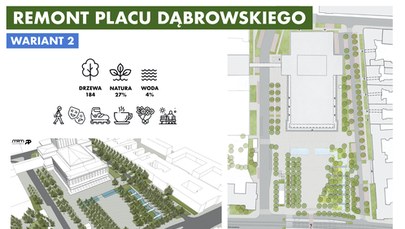 Miejska czy naturalna wersja nowego Placu Dąbrowskiego? Zdecydują łodzianie