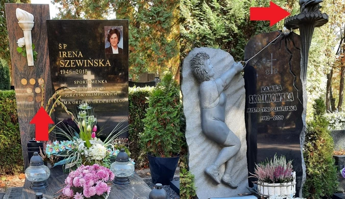 Wyjątkowe oznaczenia na grobach ludzi polskiego sportu na Powązkach. Symbolizują coś ważnego