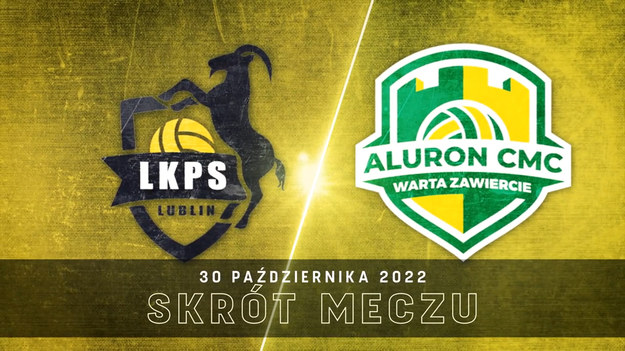 Skrót meczu 6. kolejki PlusLigi LUK Lublin - Aluron CMC Warta Zawiercie 2:3 (25:21, 25:15, 20:25, 21:25, 11:15).