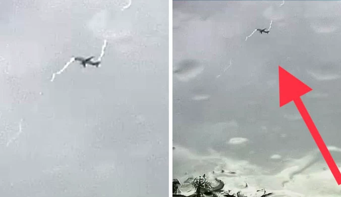 Wielka Brytania: W samolot uderzył piorun. Do sieci trafiły zdjęcia