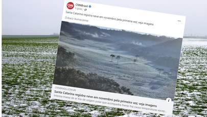 Na południu Brazylii spadł śnieg. "Fenomen atmosferyczny"