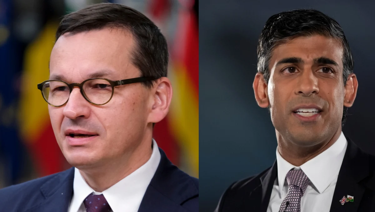 Premierzy Polski i Wielkiej Brytanii odbyli w piątek pierwszą rozmowę telefoniczną. Jak wynika z komunikatu biura prasowego Rishiego Sunaka, głównym tematem rozmowy z Mateuszem Morawieckim była kwestia dalszego wzmacniania bezpieczeństwa wschodniej flanki NATO. Politycy zgodzili się co do potrzeby wysyłania Władimirowi Putinowi "ciągłego silnego sygnału", że zastraszanie nie będzie działać.