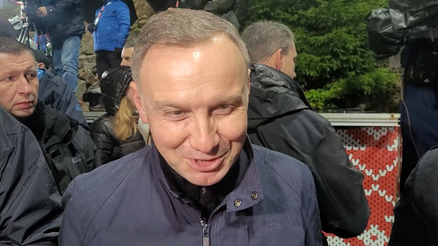 Andrzej Duda po konkursie sobotnim PŚ Wiśle.