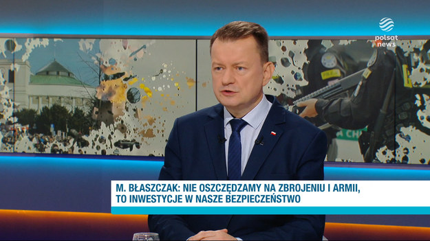 - Chodzi o to, żeby tego nie zablokowali, zobaczmy co się dzieje z KPO, zobaczmy jak opozycja jest aktywna w Parlamencie Europejskim, i jak próbuje przez Parlament Europejski obalić rząd w Warszawie - mówił Mariusz Błaszczak pytany w "Graffiti" o wątpliwości opozycji o sposób finansowania zakupów sprzętu dla polskiej armii.