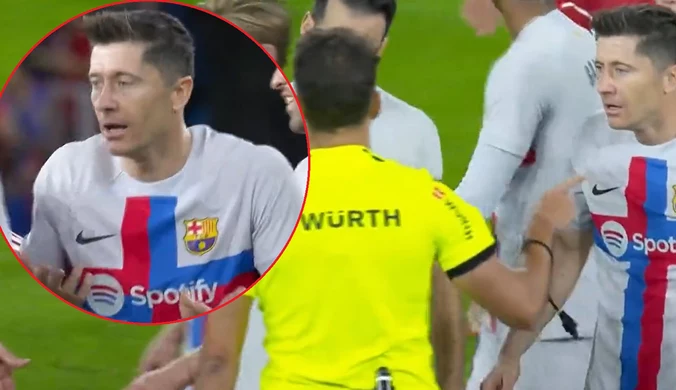 Robert Lewandowski wyrzucony z boiska w meczu Barcelony!(WIDEO)
