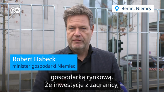 Rząd niemiecki zakazał sprzedaży dwóch firm chińskim inwestorom. Potwierdził to w Berlinie minister gospodarki Robert Habeck. Celem jest ochrona bezpieczeństwa w Niemczech, a zwłaszcza infrastruktury krytycznej.