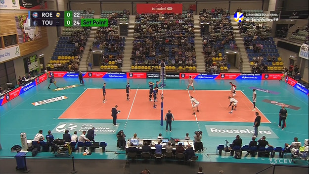 Skrót meczu Knack Roeselare - Tours VB 0:3 (22:25, 19:25, 20:25).

