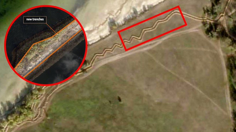 Siły Zbrojne Ukrainy po 8 miesiącach rosyjskiej okupacji wyzwoliły Chersoń. Rosjanie jednak nie zamierzają utracić terenów rozciągających się w kierunku Krymu. Najnowsze zdjęcia lotnicze i satelitarne ukazują budowę ogromnych fortyfikacji nad brzegiem Dniepru.