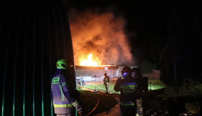 Pożar strzelnicy pod Opolem. Zginęła jedna osoba