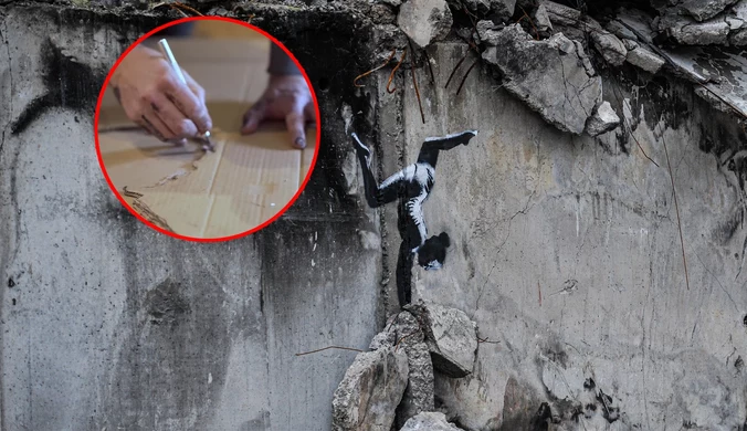 Banksy opublikował film o swoim pobycie w Ukrainie. Stworzył tam kilka prac