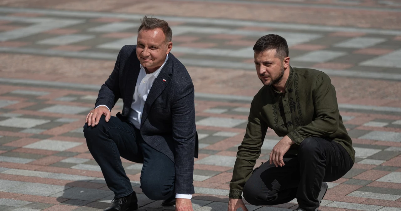 Prezydenci Polski i Ukrainy: Andrzej Duda i Wołodymyr Zełenski