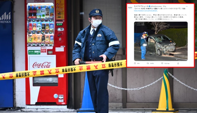 Japonia: 97-letni kierowca śmiertelnie potrącił kobietę na chodniku