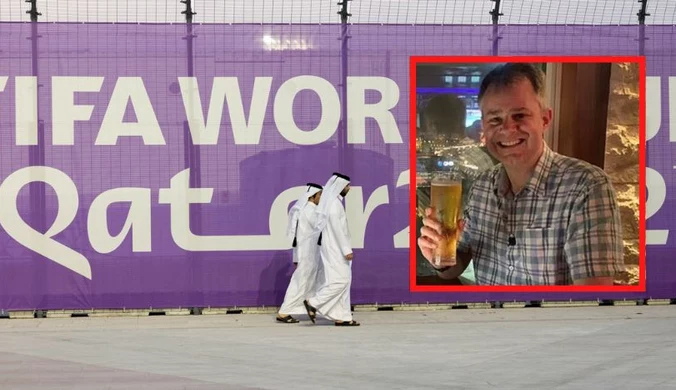 Przeszedł kilometry, żeby napić się piwa. Rzeczywistość kibiców w Katarze