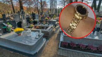 Skandal na cmentarzu w Łodzi. Z grobu zniknął drogocenny zegarek