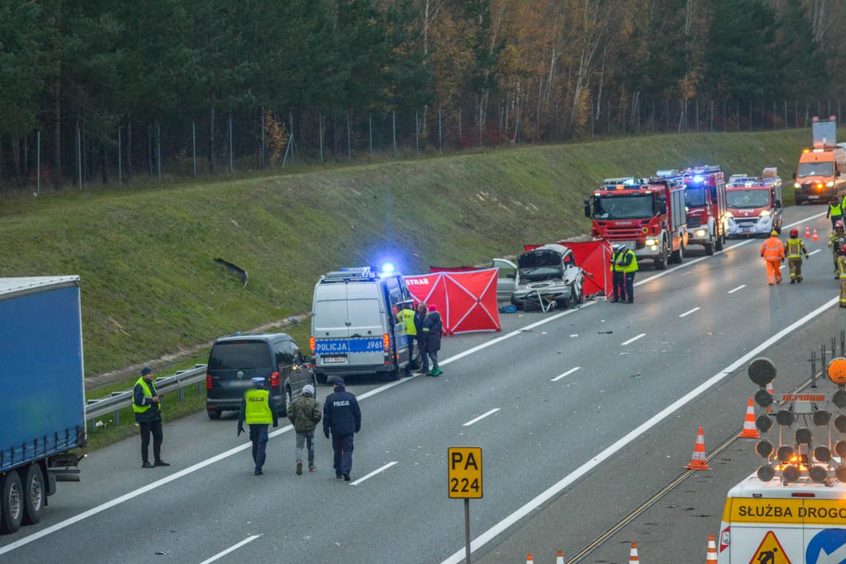 Zarzut usłyszał 40-letni kierowca ciężarówki, który miał spowodować poniedziałkowy, tragiczny wypadek na autostradzie A4 na Opolszczyźnie. Zginęli w nim ojciec z córką. Mężczyzna nie przyznał się do winy.