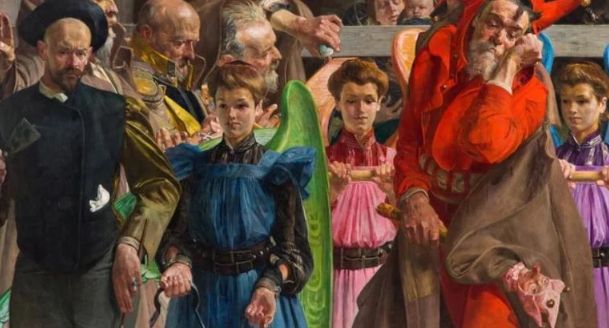 Obraz "Rzeczywistość" Jacka Malczewskiego - na polecenie prokuratury - został zabezpieczony i musi opuścić dziś siedzibę domu aukcyjnego DESA Unicum. Jak ustaliła dziennikarka RMF FM, dzieło trafi do Muzeum Narodowego w Warszawie.